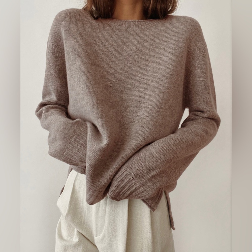 Jenni Kayne Everyday Sweater Taupe XS
